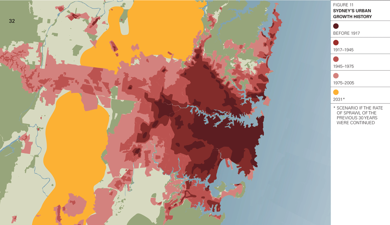 Sydney urban planning map